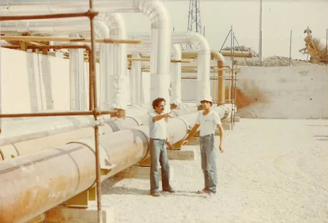 Resin Piping — cantiere storico