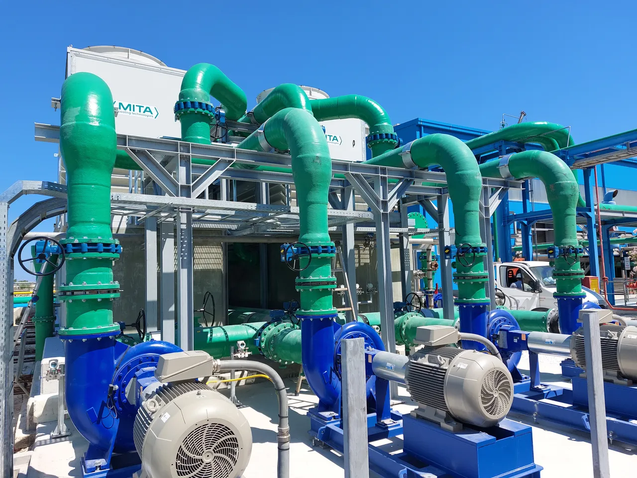 Tubazioni GRP e torri di raffreddamento — CHEMGAS-SAPIO, Brindisi