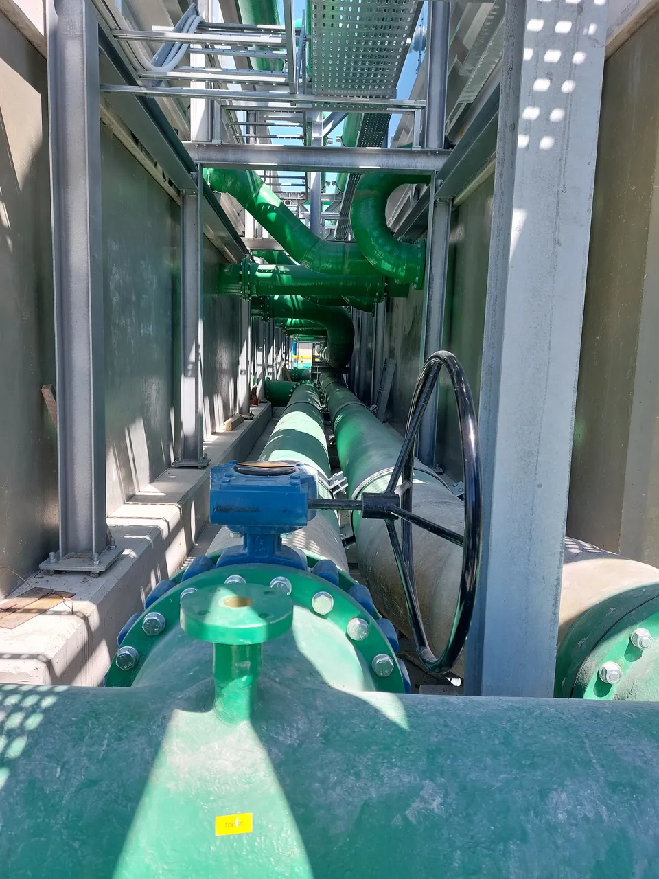 Tubazioni GRP e torri di raffreddamento — CHEMGAS-SAPIO, Brindisi
