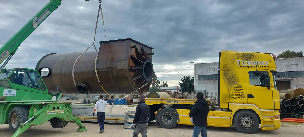 Scrubber e Demister GRVE alta temperatura — EDISON, Centrale di Melfi (PZ)