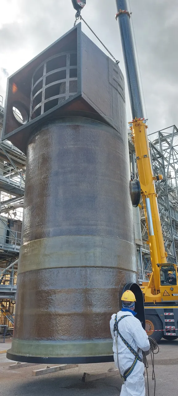 Scrubber e Demister GRVE alta temperatura — EDISON, Centrale di Melfi (PZ)