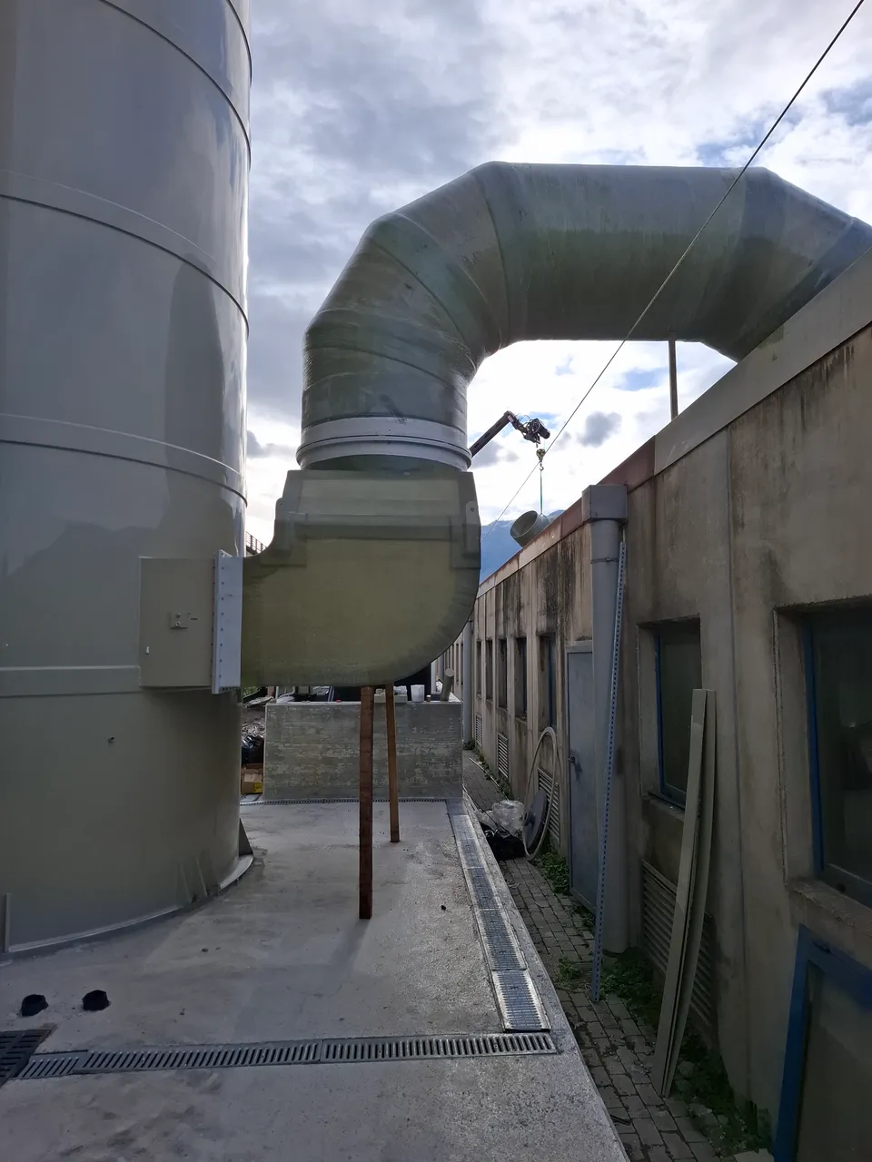 Tubi GRP impianto aeraulico — RDR-GORI, Castellammare di Stabia (NA)