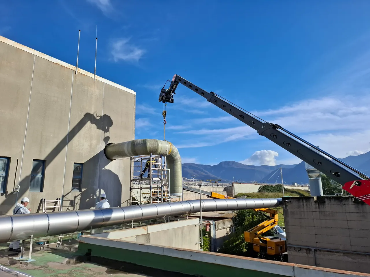 Tubi GRP impianto aeraulico — RDR-GORI, Castellammare di Stabia (NA)