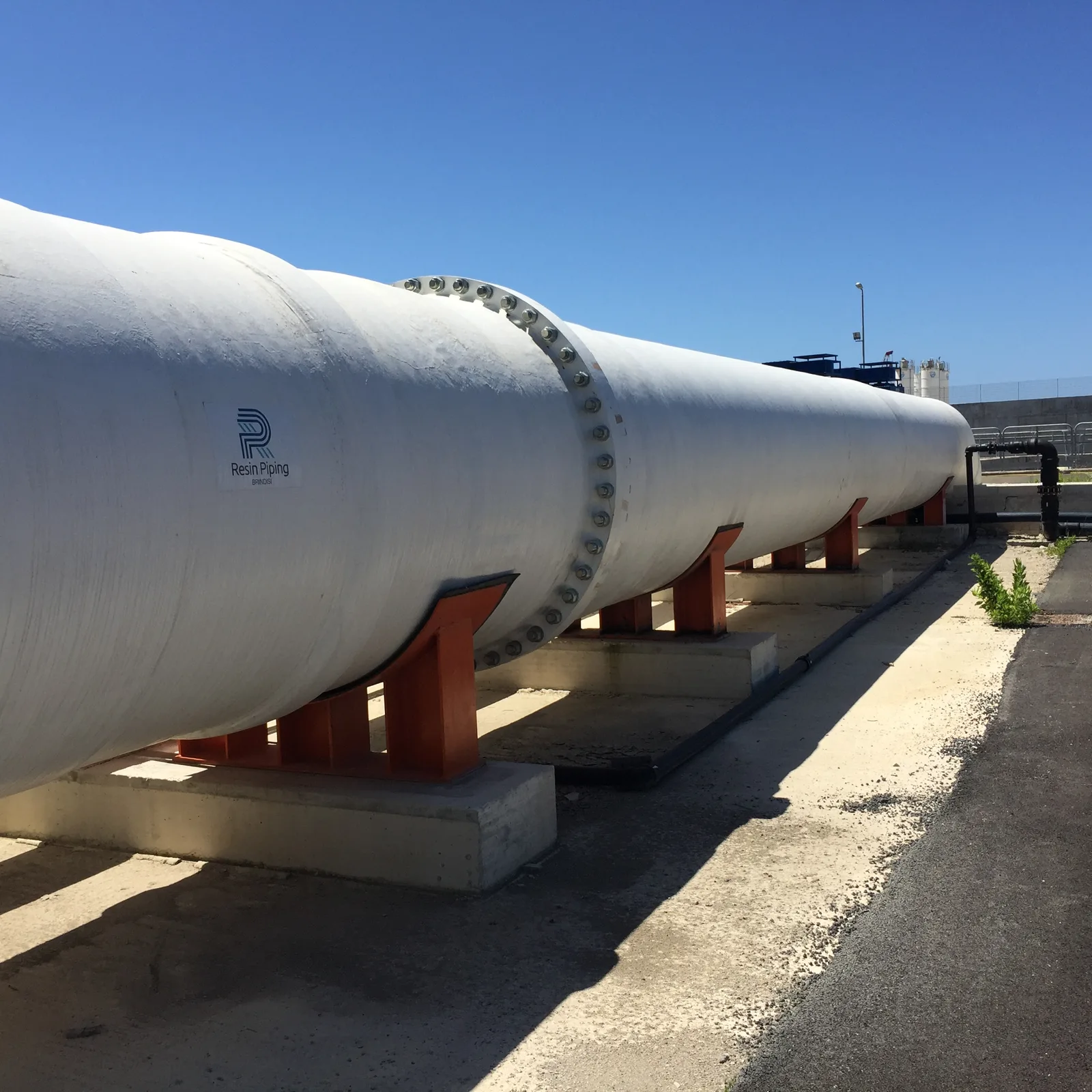 Fornitura e montaggio tubi PRFV acqua mare — TIRRENO POWER, Napoli